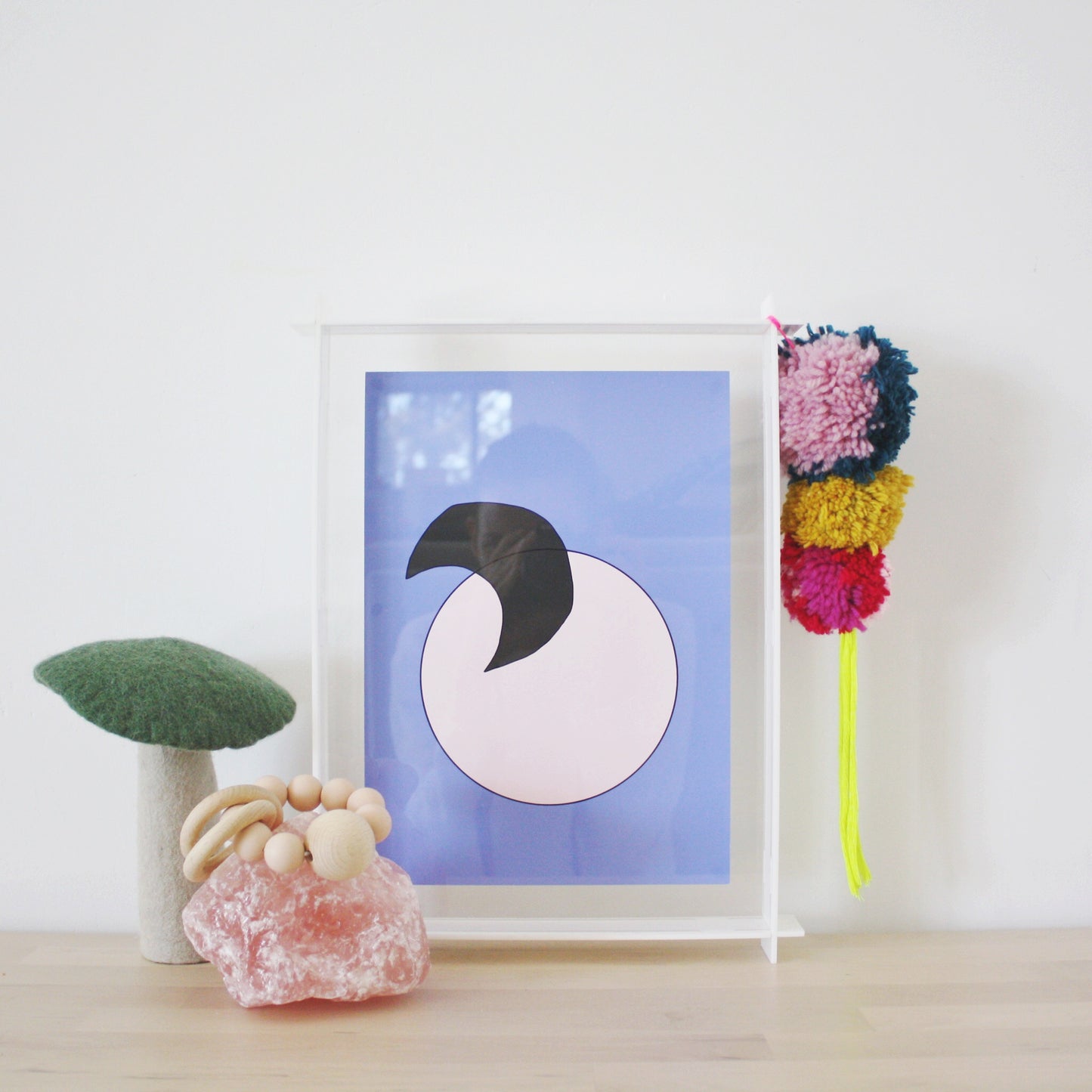 A4 Acrylic Box Frame White