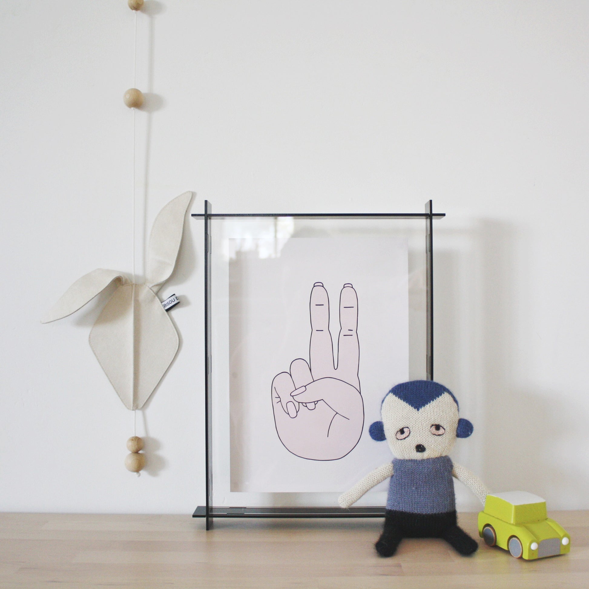 A4 Acrylic Box Frame Black