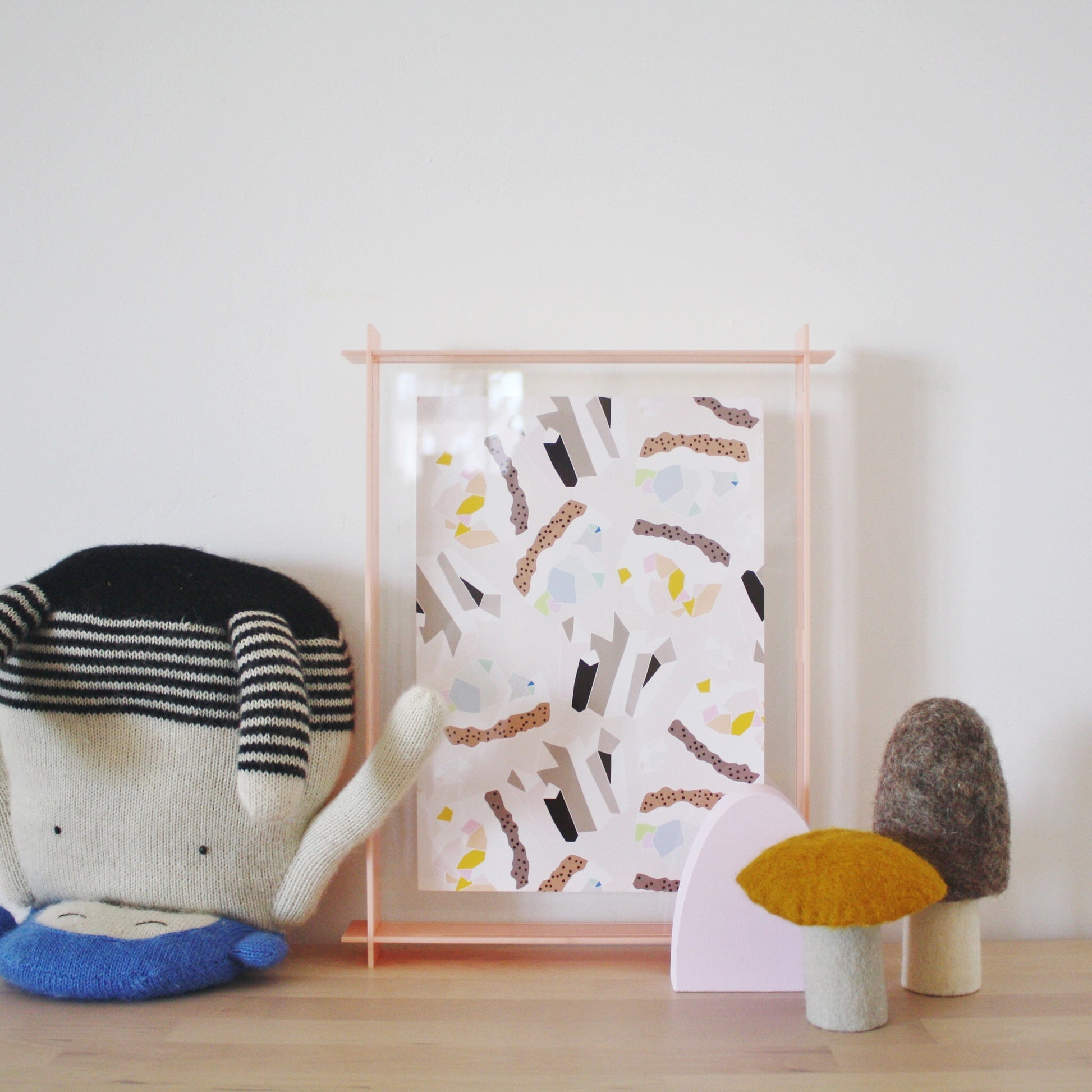 A4 Acrylic Box Frame Blush Pink